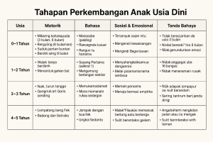 Tahapan Perkembangan Anak Usia Dini : Fase Pertumbuhan Anak 0–5 Tahun
